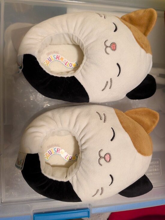 Squishmallows Other - Squishmallow Cam the Cat Slippers Kids Medium (2-3)